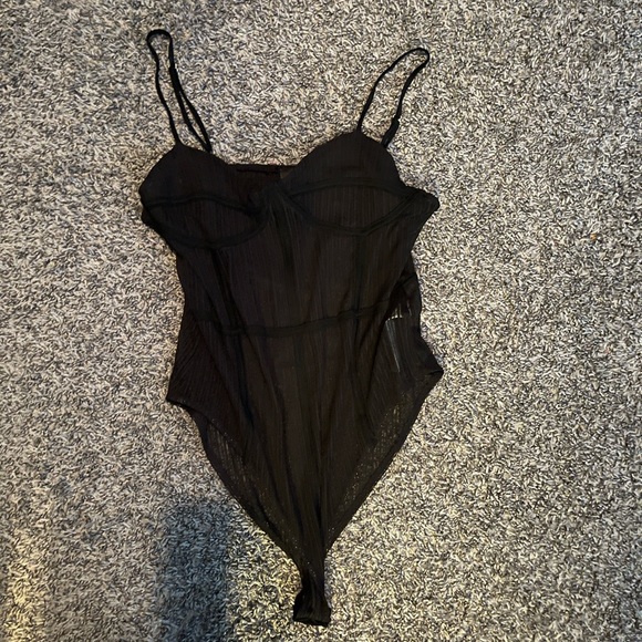 Black See Thru Bodysuit - Picture 1 of 1